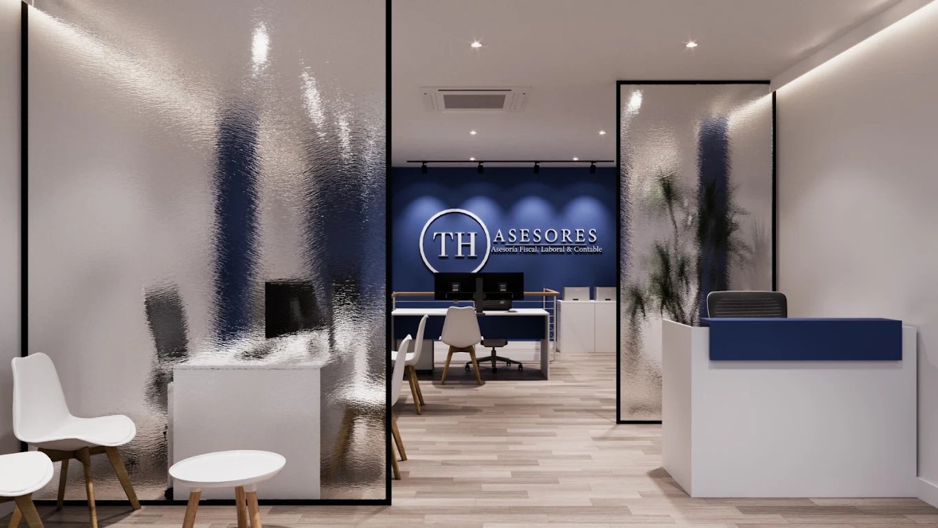 Recepción de la oficina de TH Asesores en Illescas